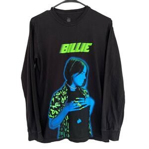 Billie Eilish World Tour  2020 Long Sleeve T Shirt Black Blacklight SIZE SMALL
